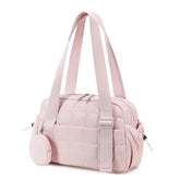 Women's Lightweight Crossbody Travel Duffel Bag Soft Weekend Overnight Gym Bag Polyester Lining Casual Tote for Sports Travel