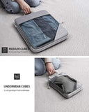 New Fashion Five-Piece Portable Storage Bag Nylon Travel Organizer Zipper Compressible Mesh Suitcase Organizer