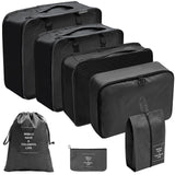 7pcs Set Multifunction Luggage Packing Cubes Fashion Bag Beautiful Travel Clothes Under Ware Organizer Bag