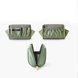 Simple Exquisite Polyester Makeup Bag with Zipper Closure Lipstick Clutch Korean Style Portable Mini Travel Cosmetic Storage Bag