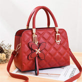 Office Handbags Beautiful Pink Cute Design Zipper Closure Soft Polyester Lining Letter Hot Sales