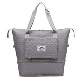 High Quality Large Capacity Quilted Weekender Bag Waterproof Folding Scalable Travel Duffle Bag with Wet Dry Pocket