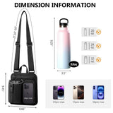 Outdoor Sports Denim Water Bottle Waist Pack Running Crossbody Lure Cup Bag Multi-function Universal Mountaineering Bag