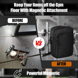 Magnetic Gym Crossbody Bag for Women and Men Oxford Polyester Lining Water Bottle Holder for Sports Work Travel