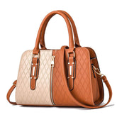 High Quality Pu Hot Travel Latest Female Stylish Tote Brand Quilted Pink Large Shoulder Handbags Supplier