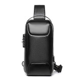 High Quality Waterproof Anti-Theft Large Main Capacity Business Chest Bag Men Single Shoulder PVC Bag