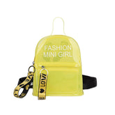 Jelly Children's School Backpack Shoulder Pvc Bag Female Clear Messenger Bag Transparent Custom Mini Kids Backpack
