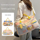 Travel Lightweight Oxford Zipper Luggage Bag Large Capacity Dry Wet Separation Yoga Gym Portable Sport Durable Female Cute Bags