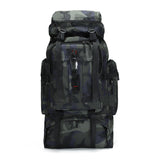Men's Outdoor Camping Travel Bag Waterproof USB Charging Backpack Geometric Casual Mountaineering Tactical Style Camouflage