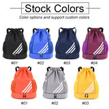 Print Drawstring Backpack Oxford Bags Polyester Waterproof Fitness Basketball Sports Storage Use