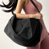 Light Weight Orange Green Training Duffel Water Resistant for Yoga Sports and Gym Use Nylon Gym Bag