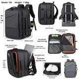 Travel Backpack with Vacuum System Mochila Waterproof Carry on Personal Item Laptop Backpacks Travel Expandable Business Package