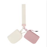 Dural Pouch Wristlets Zipper Waterproof Nylon Unisex Portable Key Chain Coin Bag Card Holder Mini Double Wrist