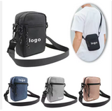 Cross Body Mini Belt Bag Men's Sport Nylon Fanny Pack with Leopard Pattern Waist Bag