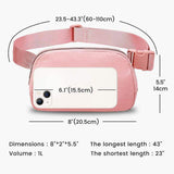 Nylon Crossbody Fanny Pack Bag Women Shoulder Belt Bag Pouch Canvas Sports Waterproof Waist Bag Pillow Polyester Oem