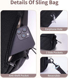 Women's Shoulder Chest Bag Portable Crossbody Bag Zipper Closure Multifunctional Bluetooth Adjustable Strap Phone Sling Bag