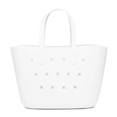 Handbag High-End Women's PVC Jelly Beach Toiletry Bag Open Closure Casual Cut DIY Vegetable Basket Large Capacity Polyester