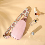 Crossbody Guitar Strap Belt Bag Vegan Leather Ladies Sling Bags for Women Fashionable Vintage Portable Summer