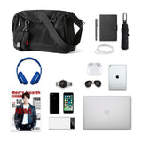 Single Shoulder Crossbody Bag Korean Version Multifunctional Casual Messenger Workwear Trendy Polyester Messenger Travel Bag