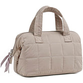 Travel Handheld Custom Large Storage for Toiletry Bag Quilted Makeup Case Wide Opening Waterproof Polyester Material