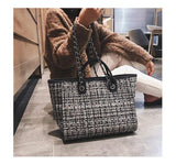 Womens Designer Cotton Canvas Tote Handbags Eco-Friendly Shopping Bag Large Tote Ladies Hand Bag