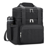 Double-layer Insulated Oxford Lunch Bag Zipper Portable Tactical Waterproof Freshkeeping Bento Storage for Camping Travel Basket