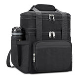 Double-layer Insulated Oxford Lunch Bag Zipper Portable Tactical Waterproof Freshkeeping Bento Storage for Camping Travel Basket