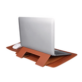 Business Computer Bag Laptops Mouse Case Set Pu Waterproof Laptop Bag Leather Sleeve Stand