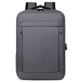Men's Backpack High Quality Waterproof Oxford USB Fashionable Style Polyester Zipper for School Travel
