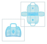 Personalized Vintage Foldable Waterproof PVC Beach Bag Jelly Basket Unisex Wedding Party Favor Bags