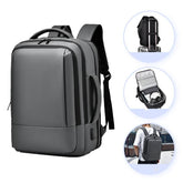 High Quality New Expandable Waterproof Zipper Letter Computer Backpack Large Capacity Travel Unisex Business Bag 17.3inch