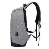 Waterproof USB Charging Laptop Backpack Screen Business Travel DDP Custom Silk Polyester Laptop Bag