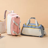 Women Lightweight Travel Backpack Large Capacity Dry Wet Separation Gym Luggage Bag Handheld Double Shoulder Bag Custom Gym Bag