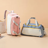 Women Lightweight Travel Backpack Large Capacity Dry Wet Separation Gym Luggage Bag Handheld Double Shoulder Bag Custom Gym Bag