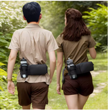 Premium Multi-Functional Sports Sling – Ultra-Light Nylon Crossbody Waist Pack with Integrated Water Bottle Holder for Professional Outdoor Use