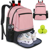 Tennis 2 Rackets Bag Sports Racket Backpack Large Capacity Travel Layered Storage Shoes Independent Badminton Backpack Bags