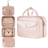 Hot Sell Women Large Capacity PU Leather Travel Toiletry Makeup Bag