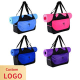 Unisex Sports Gym Dance Duffel Travel Bag Polyester Letter Pattern Zipper Available Product Carton Courier Service