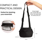 Magnetic Crossbody Gym Bag Travel Fanny Pack Belt Bag | Small Sling Bag Anti-Theft Shoulder Pouch with Magnetic Attachment