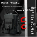 New Sports Zipper Box Shape Single-Shoulder Bag Men's Outdoor Punk Crossbody Waterproof Tool Cycling Phone Magnetic Gym Bag