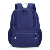 Large Capacity Denim Basketball Bag Multi-function Sports Bag Training Zipper Closure Independent Shoe Compartment Backpack