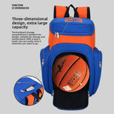 Sports Basketball Training Backpack Oxford Zipper Closure Portable Multi-function Outdoor Large Capacity Soccer Bag