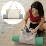 Portable Large Multifunctional Yoga Cotton Canvas Tote Bag for Women