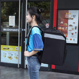 Waterproof Insulated Oxford Cooler Bag with Shoulder Strap for Takeout Meal Delivery and Supermarket Shopping Iced Wine Bag
