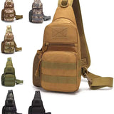 Outdoor Tactical Sports Water Bottle Multi Functional Waterproof Cross Mountaineering Camo Chest Bag