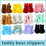 Bedroom Women Plush Bear Slippers Spend the Night Weekender Gym Overnight Duffle Travel Sport Bag Set