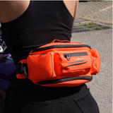 Premium Waterproof Motorcycle Rider Bag – Heavy-Duty Crossbody Waist Pack with Secure Zipper Closure for Professional Sports Gear