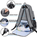 Foldable Waterproof Gym Sports Travel Duffle Bag Tennis Badminton Racket Pickleball Backpack Bag