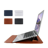Business Computer Bag Laptops Mouse Case Set Pu Waterproof Laptop Bag Leather Sleeve Stand