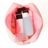Large Capacity Quilted Cosmetic Bag Portable High-End Polyester for Business Trip Female Makeup Brushes Toiletry Storage